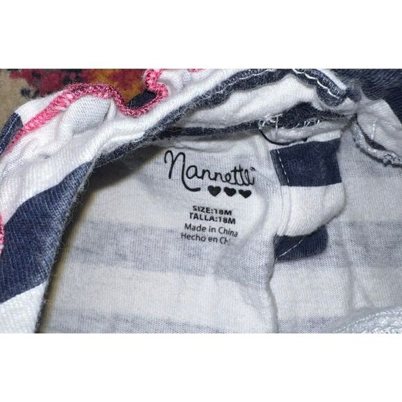 Nannette Girls Blue/Pink Outfit (18M) - Picture 2 of 2